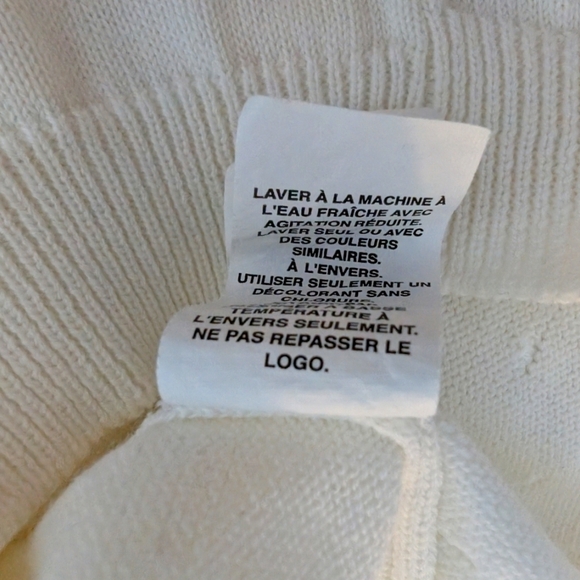 Children's Place Girls Cotton White Cardigan Sweater Size 4T - Picture 6 of 7